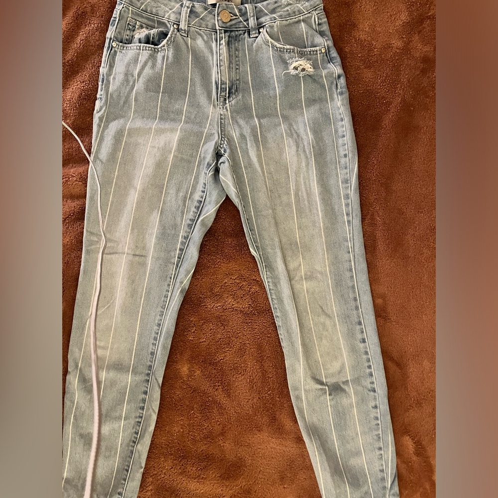 Striped jeans
